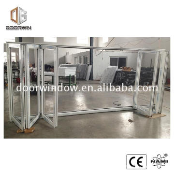 Aluminum modern design glass bi folding window and door interior used